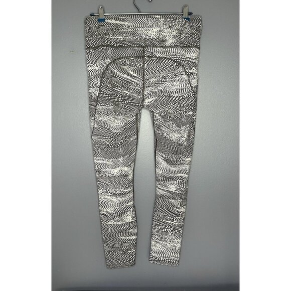 Lululemon Leggings Nulux Fast free 7/8 Tight II Womens 10 Swerve Vapor Met Grey - Picture 10 of 10